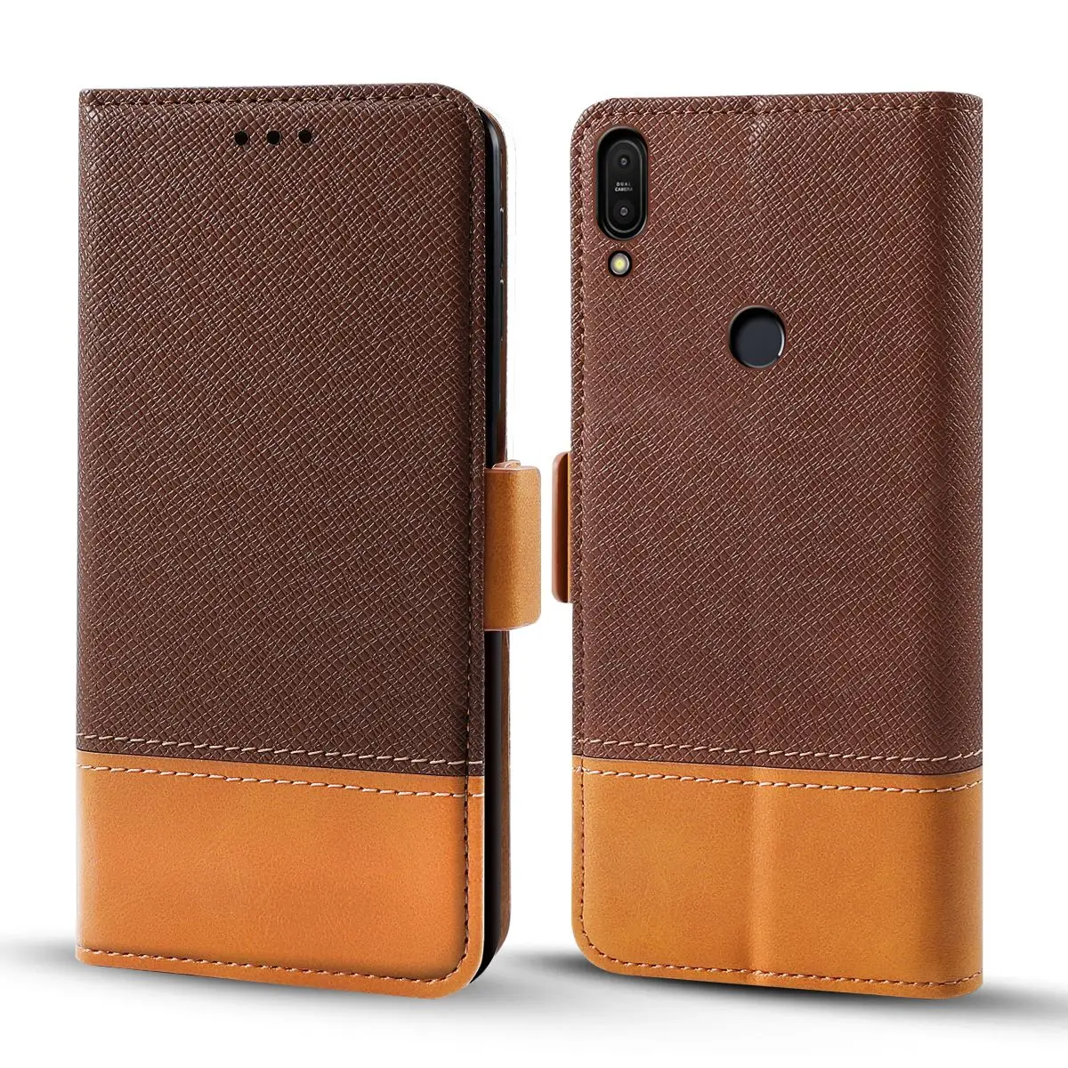 Чехол для Asus ZenFone Max Pro M1 ZB601KL ZB602KL двухцветный чехол книжка из искусственной кожи с