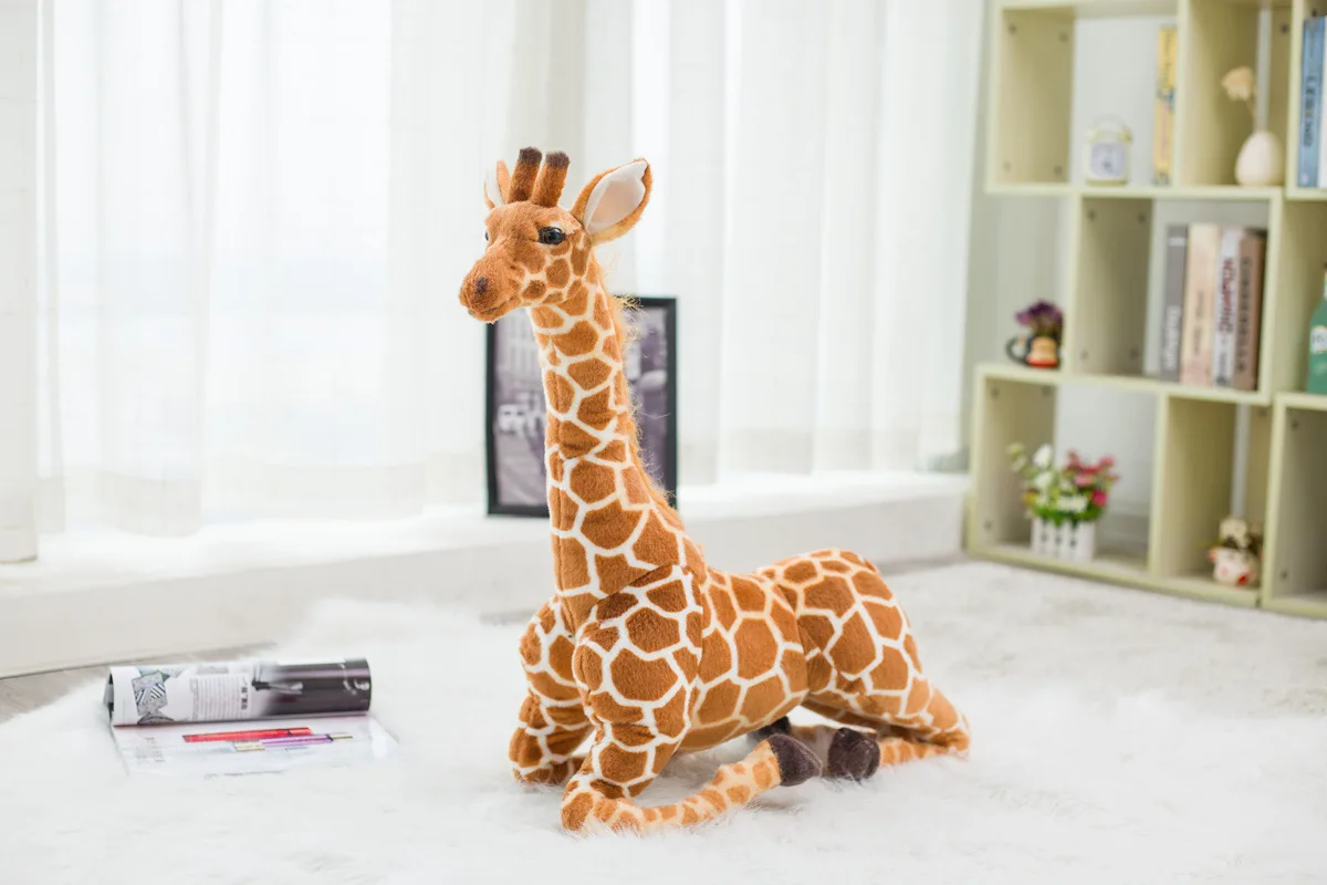 Милый большой жираф дикий искусственный животный мягкая плюшевая игрушка для
