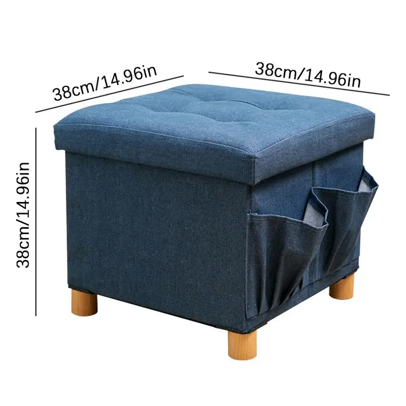 38x38x38CM Denim Fabric Solid Wood Storage Modern Folding Rect Stool Box Footrest Living Room Furniture Pouffe Ottoman Bench
38x38x38CM Denim Fabric Solid Wood Storage Modern Folding Rect Stool Box Footrest Living Room Furniture Pouffe Ottoman Bench