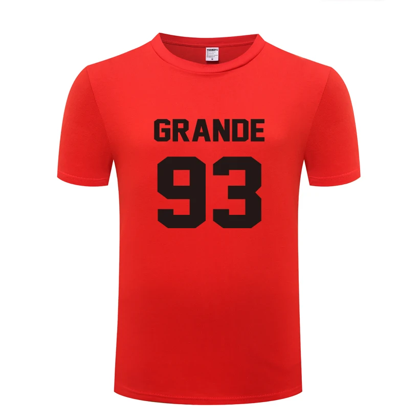 Ариана Гранде 93 рок музыки Мужская футболка 2018 Новая одежда для детей с короткими