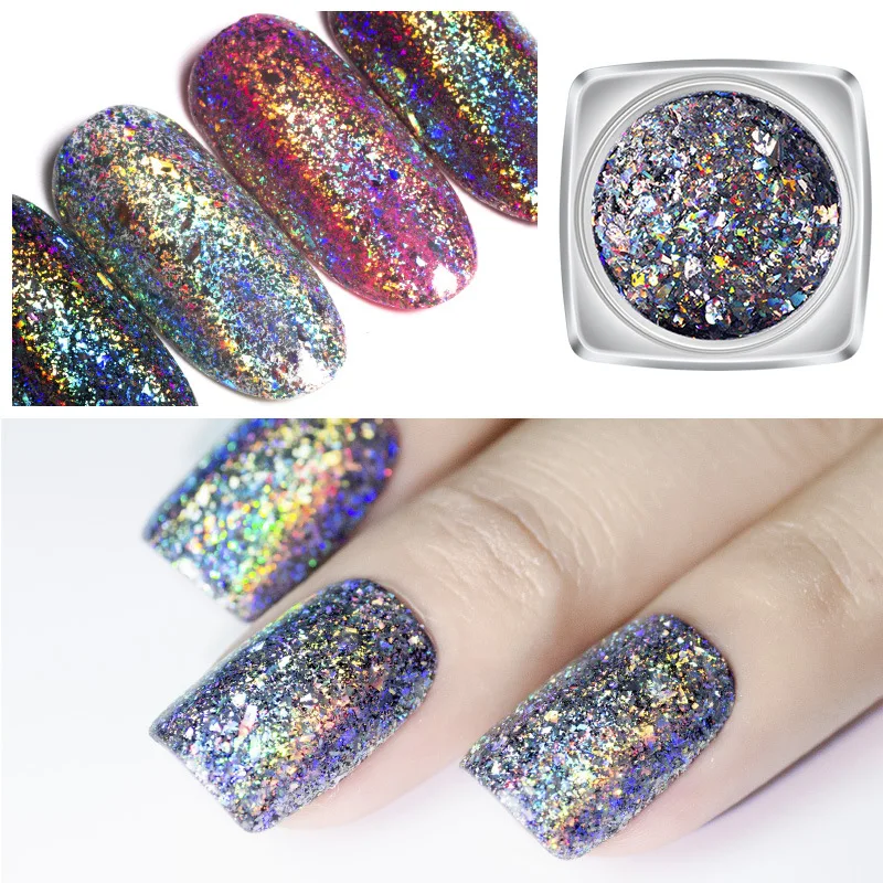 0.2g Aurora Chameleon Flake Nail Glitter Rainbow Laser Glitter Sequins Nail Art Holographic Powder Super Shining Nail Pigment
0.2g Aurora Chameleon Flake Nail Glitter Rainbow Laser Glitter Sequins Nail Art Holographic Powder Super Shining Nail Pigment