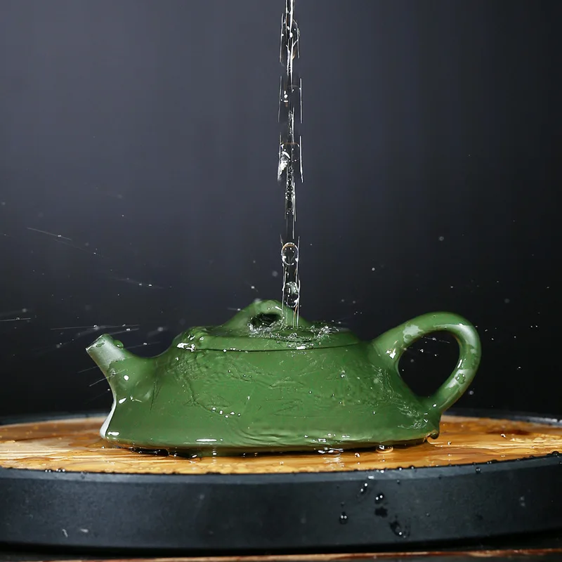 Believe Pottery Teapot Yixing Raw Ore Pure Full Manual Engraving The Republic Of China Green Mudstone Ladle Pot Teapot Tea Set
Believe Pottery Teapot Yixing Raw Ore Pure Full Manual Engraving The Republic Of China Green Mudstone Ladle Pot Teapot Tea Set