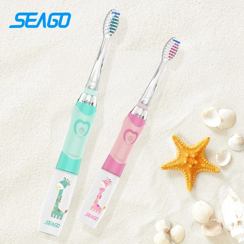 Фото Зубная щетка для чистки зубов Seago Sonic водонепроницаемая зубная IPX7 с мягкой