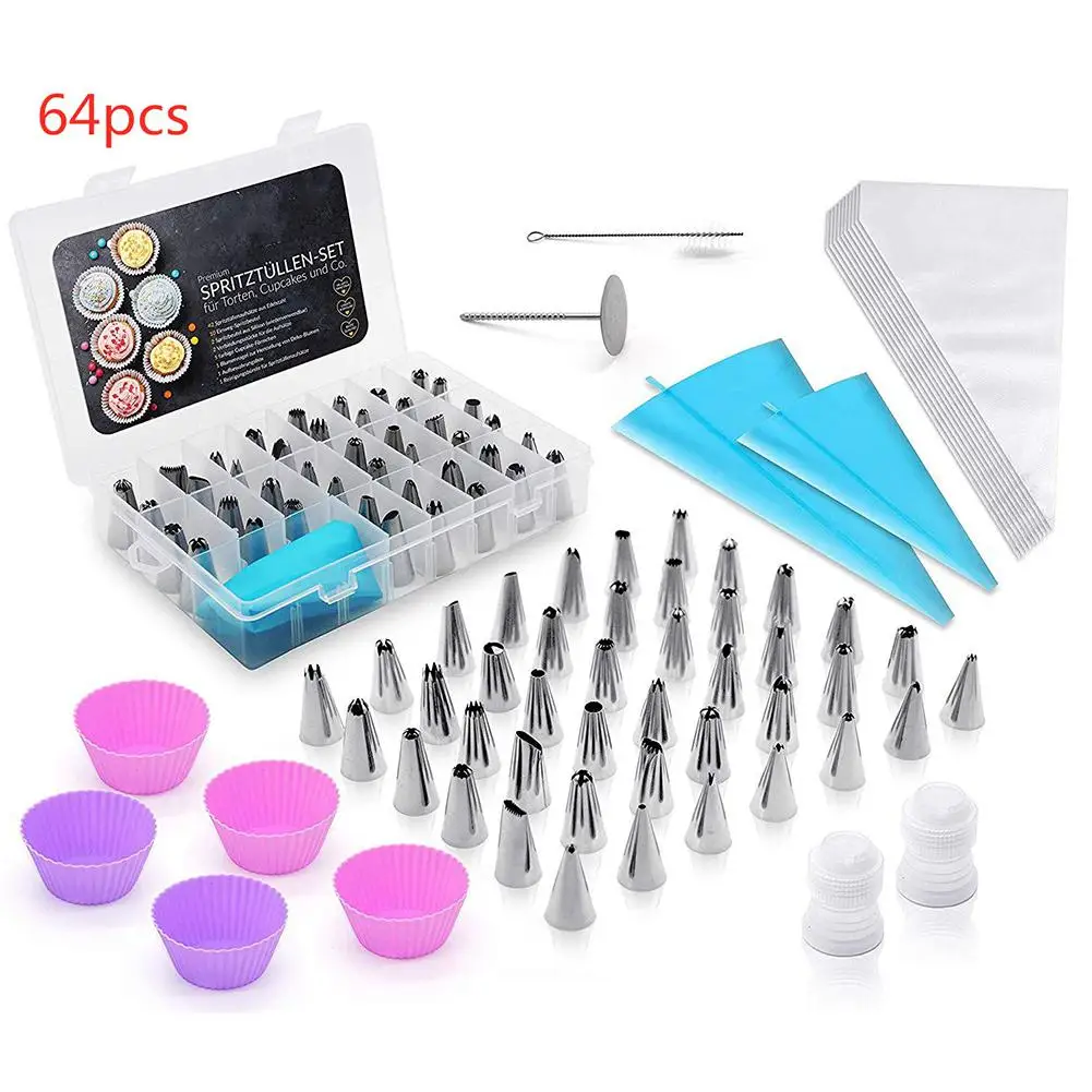 LanLan 64Pcs/Set Home Cake Decorating Mouth Set Baking Kitchen Accessories Cakes Cream DIY Tools Set
LanLan 64Pcs/Set Home Cake Decorating Mouth Set Baking Kitchen Accessories Cakes Cream DIY Tools Set