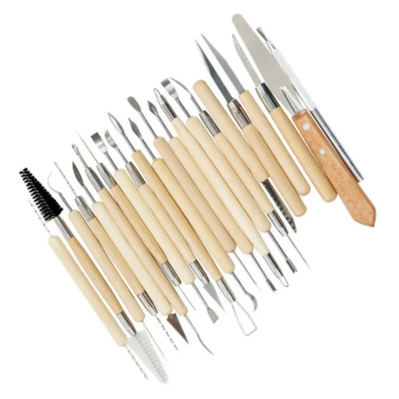 Ceramic wood Radium knife 22 pieces Ceramics Pottery clay Clay sculpture tool knife Oil sludge Sculptural tools Carving
Ceramic wood Radium knife 22 pieces Ceramics Pottery clay Clay sculpture tool knife Oil sludge Sculptural tools Carving