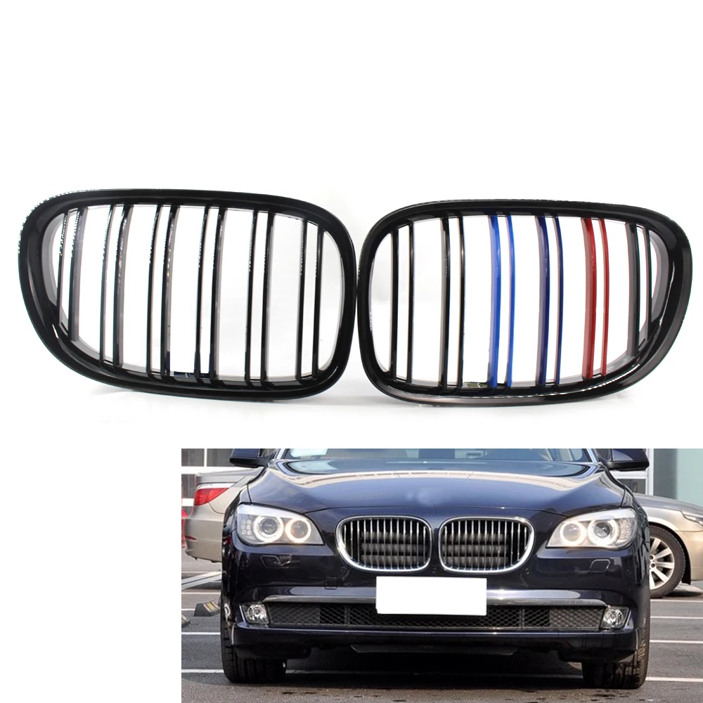 M Style Gloss Black Dual Slat Front Grille For 09-15 BMW F01 F02 740i 760i Grill
M Style Gloss Black Dual Slat Front Grille For 09-15 BMW F01 F02 740i 760i Grill