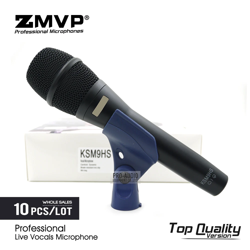 10pcs/lot Top Quality Professional Live Vocals KSM9HS Dynamic Wired Microphone Karaoke Supercardioid Podcast Microfono Mic
10pcs/lot Top Quality Professional Live Vocals KSM9HS Dynamic Wired Microphone Karaoke Supercardioid Podcast Microfono Mic