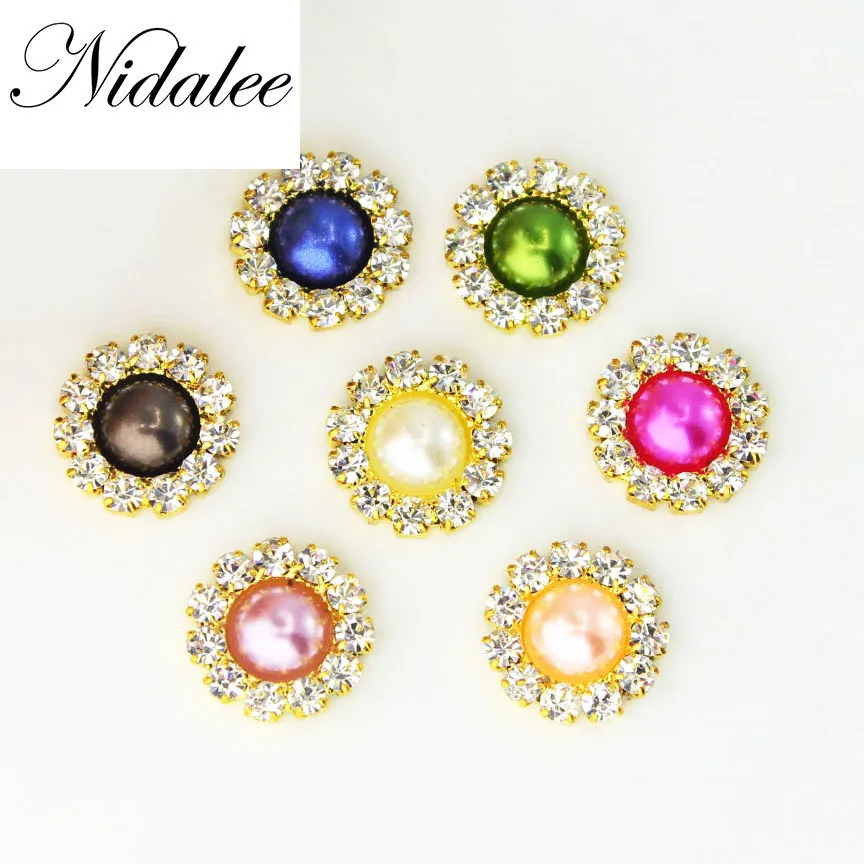 Nidalee 11mm Rhinestones Pearl Flatback Shank Button DIY Embellishments Hair Interspersed Decorative Wedding Accessories Costura
Nidalee 11mm Rhinestones Pearl Flatback Shank Button DIY Embellishments Hair Interspersed Decorative Wedding Accessories Costura