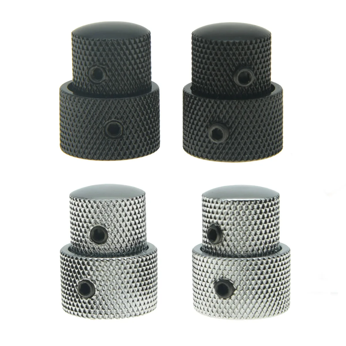 Dopro Metal Dual Concentric Stacked Control Knobs Electric Guitar Bass Dual Knobs Chrome or Black
Dopro Metal Dual Concentric Stacked Control Knobs Electric Guitar Bass Dual Knobs Chrome or Black