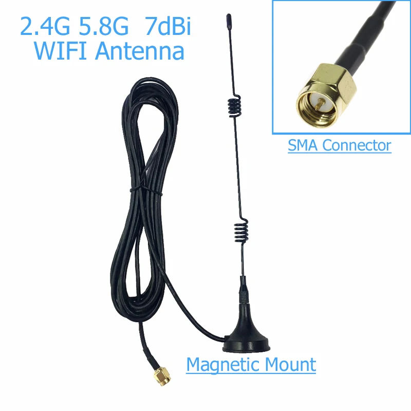 Усилитель сигнала Wi-Fi SMA 2,4 ГГц 7 дБи, беспроводная антенна WLAN 5X, расширитель диапазона, антенна с магнитным креплением
Усилитель сигнала Wi-Fi SMA 2,4 ГГц 7 дБи, беспроводная антенна WLAN 5X, расширитель диапазона, антенна с магнитным креплением