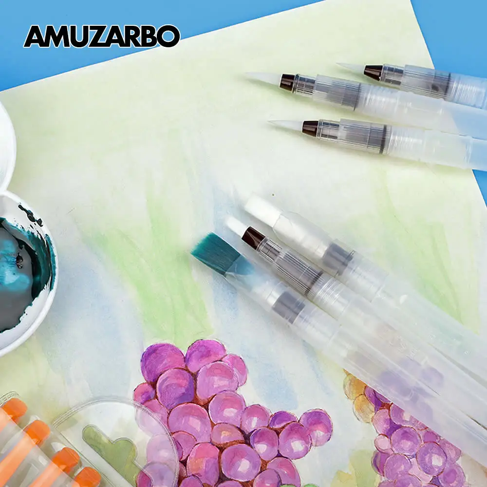 Portable Water Color Brush Paint Brush Pencil Soft Watercolor Brush Pen for Beginner Painting Drawing Art Supplies
Portable Water Color Brush Paint Brush Pencil Soft Watercolor Brush Pen for Beginner Painting Drawing Art Supplies