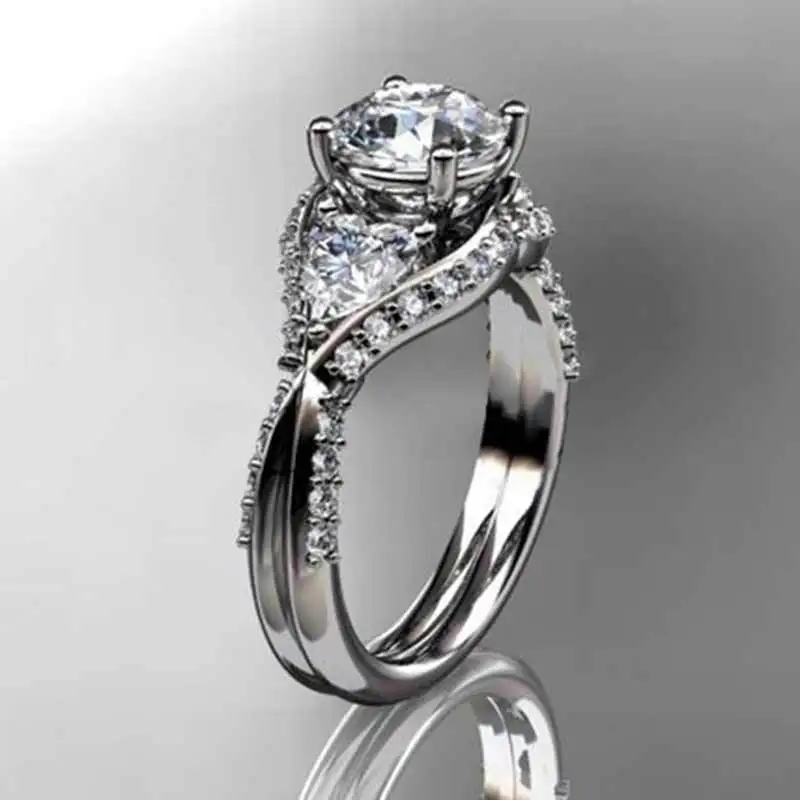 Huitan Proposal Pledge Ring Elegant Wedding Engagement Ring For Women Surprise Present With Cubic Zircon Prong Setting Ring
Huitan Proposal Pledge Ring Elegant Wedding Engagement Ring For Women Surprise Present With Cubic Zircon Prong Setting Ring