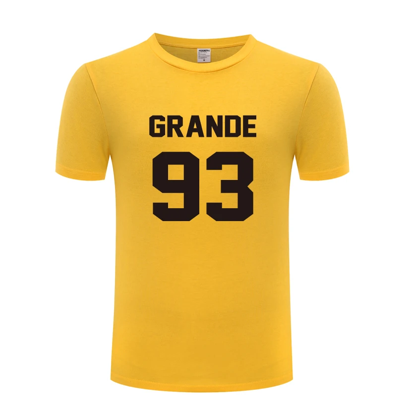 Ариана Гранде 93 рок музыки Мужская футболка 2018 Новая одежда для детей с короткими