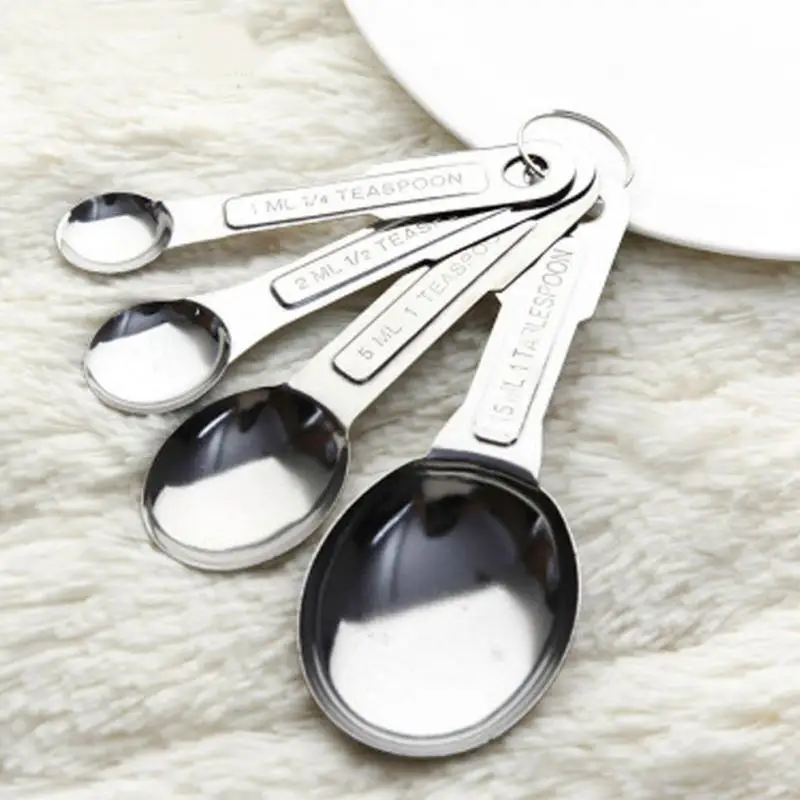 4pcs/Set Stainless Steel Measuring Spoon Tea Coffee Measure Tools Kitchen Scale Baking Tool Measuring Cup
4pcs/Set Stainless Steel Measuring Spoon Tea Coffee Measure Tools Kitchen Scale Baking Tool Measuring Cup