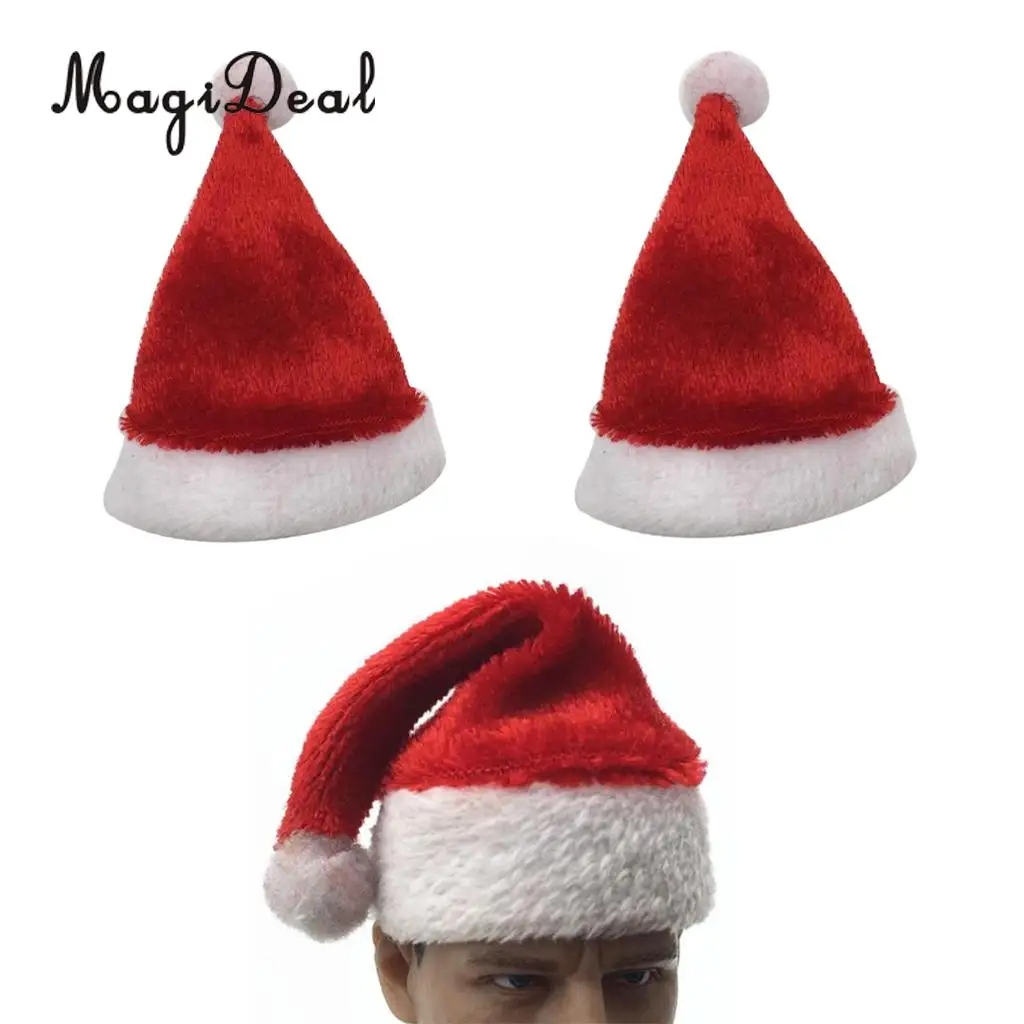 MagiDeal 2 шт. масштаб 1/6 Рождественская шляпа фотоаксессуары для 12-дюймовых