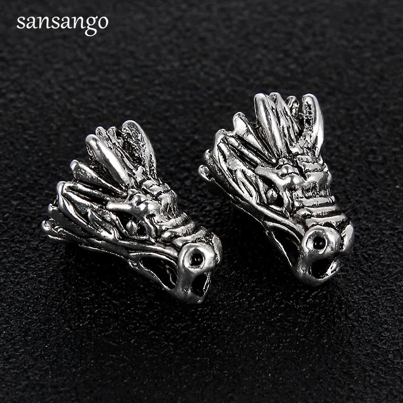 10 Pcs Dragon Head Shape Alloy Space Bead Antique Silver color ads Charm For DIY Fashion Jewelry Making Necklace Bracelet Charms
10 Pcs Dragon Head Shape Alloy Space Bead Antique Silver color ads Charm For DIY Fashion Jewelry Making Necklace Bracelet Charms