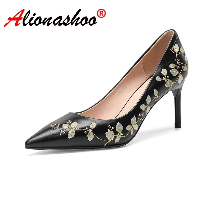Sexy Women Genuine Leather Embossed High Heel Shoes Italian Style Black Fashion Ladies Extremely High Stilettos Pumps Size 34-39
Sexy Women Genuine Leather Embossed High Heel Shoes Italian Style Black Fashion Ladies Extremely High Stilettos Pumps Size 34-39