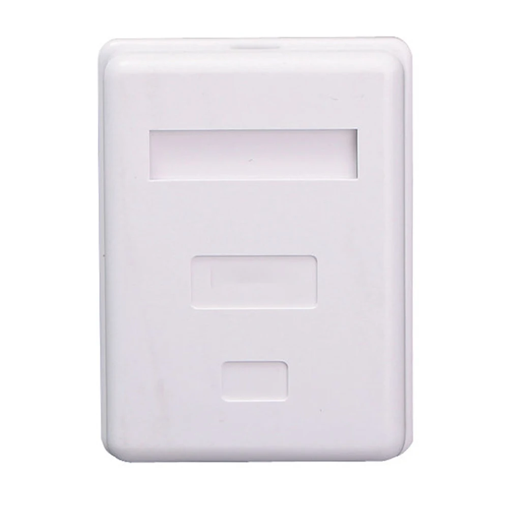 RJ45 Unshielded Ethernet Desktop Extension Cable Box Information Module Single Port Network Connector Junction White
RJ45 Unshielded Ethernet Desktop Extension Cable Box Information Module Single Port Network Connector Junction White