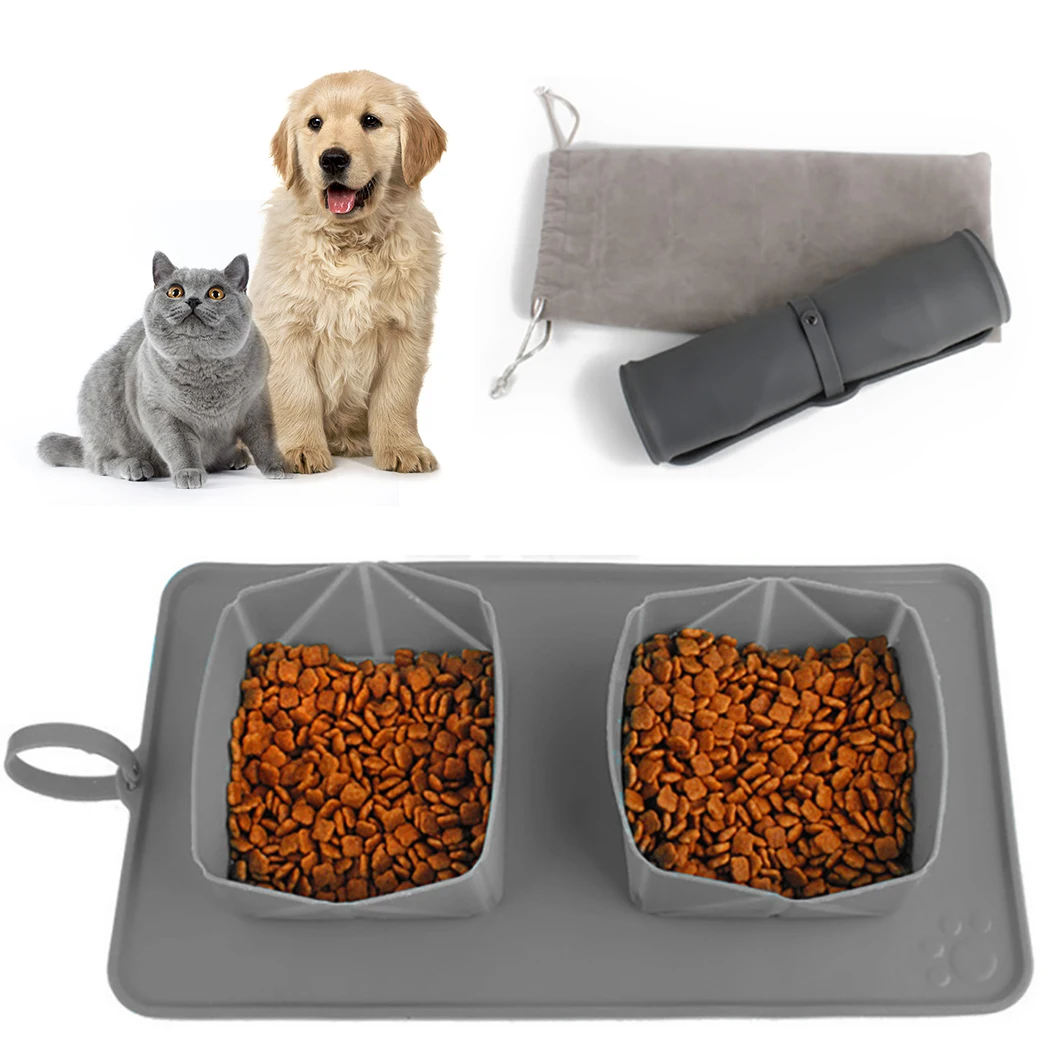 Transer Travel Collapsible Silicone Pets Bowl Food Water Feeding Foldable Cup Dish Double Bowl for Dogs Cats Dropshipping
Transer Travel Collapsible Silicone Pets Bowl Food Water Feeding Foldable Cup Dish Double Bowl for Dogs Cats Dropshipping