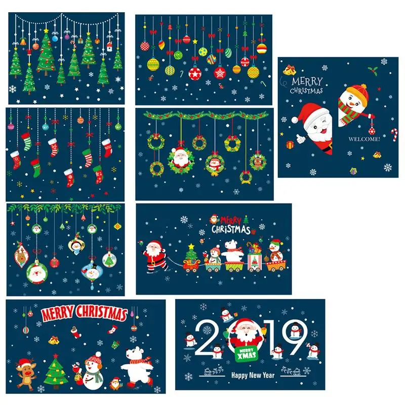 Merry Christmas Household Room Wall Sticker Mural Decor Decal Removable Christmas Window Stickers Transparent Window Wallpaper
Merry Christmas Household Room Wall Sticker Mural Decor Decal Removable Christmas Window Stickers Transparent Window Wallpaper