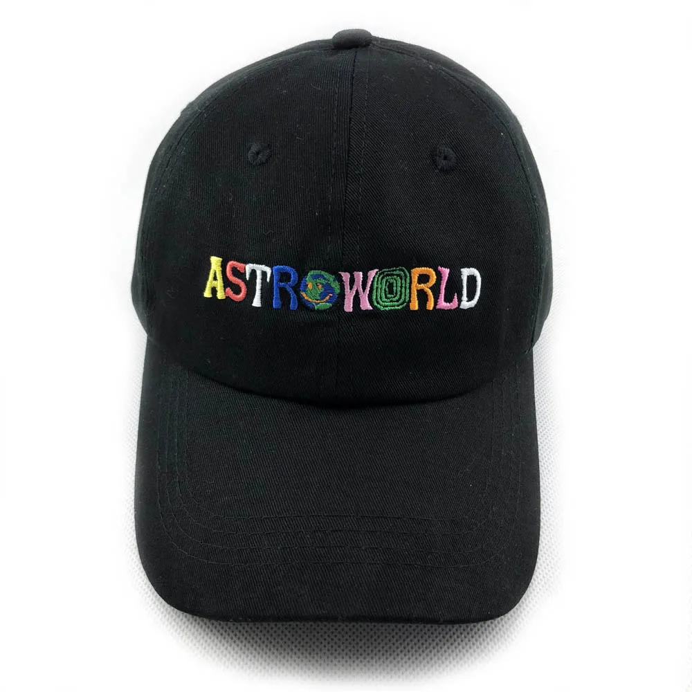 Новейший Альбом Travis Scott шляпа ASTROWORLD для папы 100% хлопок мужчин и женщин бейсболки с