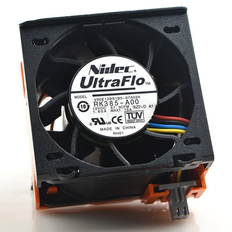 Nidec V60E12BS1B5-07A024 RK385-A00 R710 DC 12V 1.6A для подходит для DELL сервер 090XRN Вентилятор охлаждения
Nidec V60E12BS1B5-07A024 RK385-A00 R710 DC 12V 1.6A для подходит для DELL сервер 090XRN Вентилятор охлаждения