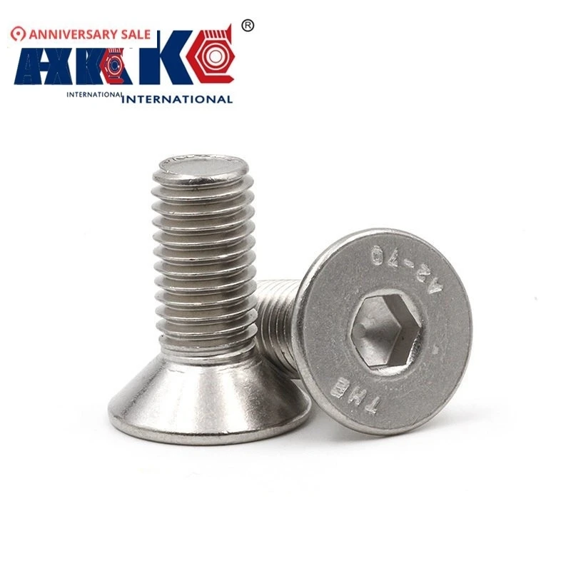 AXK 50Pcs DIN7991 ISO10642 JISB1194 M2 M2.5 M3 M4 Stainless Steel 304 Hexagonal Countersunk Screw Flat Head Screw M2 M2.5 M3 M4
AXK 50Pcs DIN7991 ISO10642 JISB1194 M2 M2.5 M3 M4 Stainless Steel 304 Hexagonal Countersunk Screw Flat Head Screw M2 M2.5 M3 M4