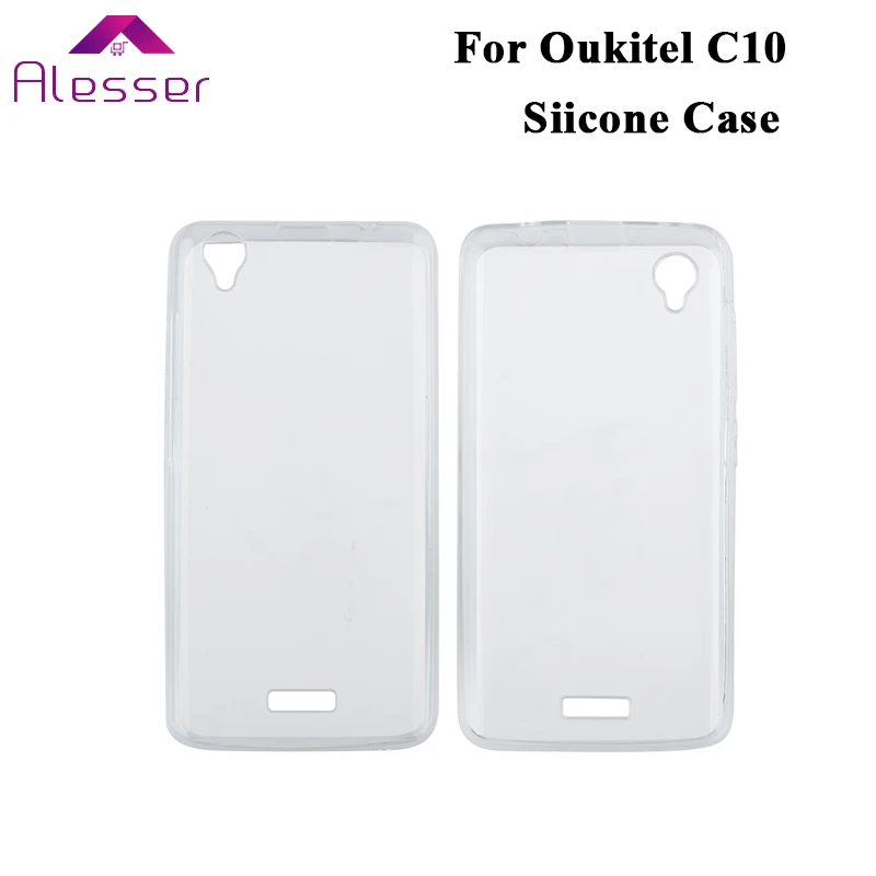 Силиконовый чехол Alesser для Oukitel C10 мягкий прозрачный защитный чехол-накладка