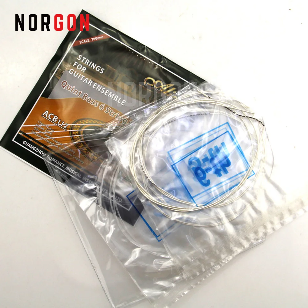Alice Classical Quint Bass Guitar 0.32-0.61 for Ensembles Parts Accessories 6 string Nylon Silver Plated Copper Wound ACB112
Alice Classical Quint Bass Guitar 0.32-0.61 for Ensembles Parts Accessories 6 string Nylon Silver Plated Copper Wound ACB112