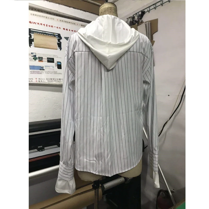 Women Long Sleeve V-neck Hooded Loose Tops Striped Shirt Ladies Casual Button Blouse Hoodie
Women Long Sleeve V-neck Hooded Loose Tops Striped Shirt Ladies Casual Button Blouse Hoodie