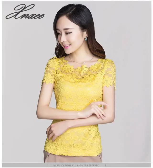 M-5XL New 2020 Fashion Ladies Blouses Shirts Plus size Clothing Summer Women's Short-sleeve Lace Tops Female 7 Colors
M-5XL New 2020 Fashion Ladies Blouses Shirts Plus size Clothing Summer Women's Short-sleeve Lace Tops Female 7 Colors