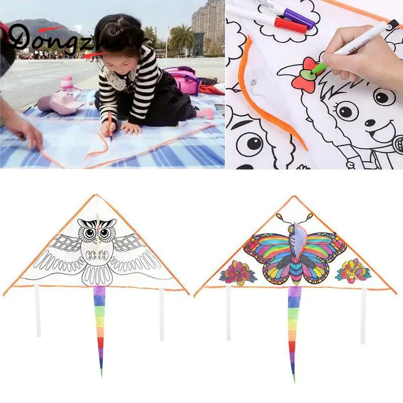 Dongzhur Outdoor Fun Sports DIY Drawing Kite Children Kite Education Painting Kite With Handle And Line Good Flying Bird Kites
Dongzhur Outdoor Fun Sports DIY Drawing Kite Children Kite Education Painting Kite With Handle And Line Good Flying Bird Kites