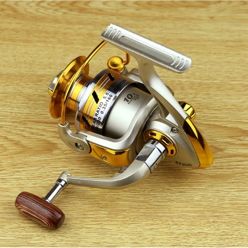 10 BB Spinning Fishing Reel EF 1000-7000 Series 5:5:1 Metal Left/Right Hand Fishing Reel Wheels Pesca Tackle
10 BB Spinning Fishing Reel EF 1000-7000 Series 5:5:1 Metal Left/Right Hand Fishing Reel Wheels Pesca Tackle