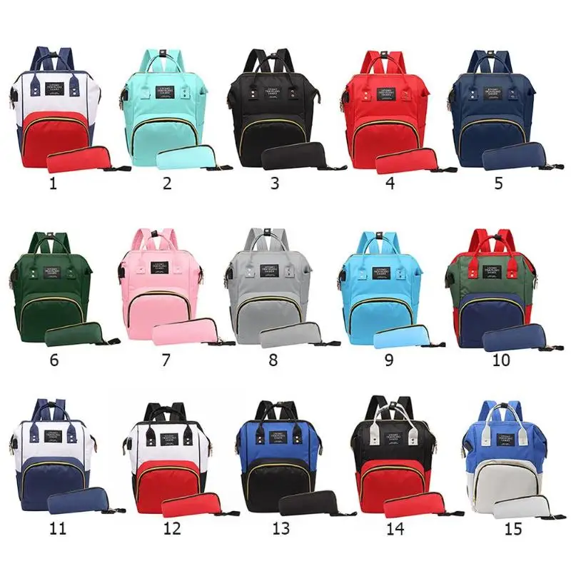 Fashion USB Mummy Multifunctional Diaper Bag Baby Care Nappy Organizer Bag Mom Outdoor Nursing Backpack Clutch Handbag
Fashion USB Mummy Multifunctional Diaper Bag Baby Care Nappy Organizer Bag Mom Outdoor Nursing Backpack Clutch Handbag
