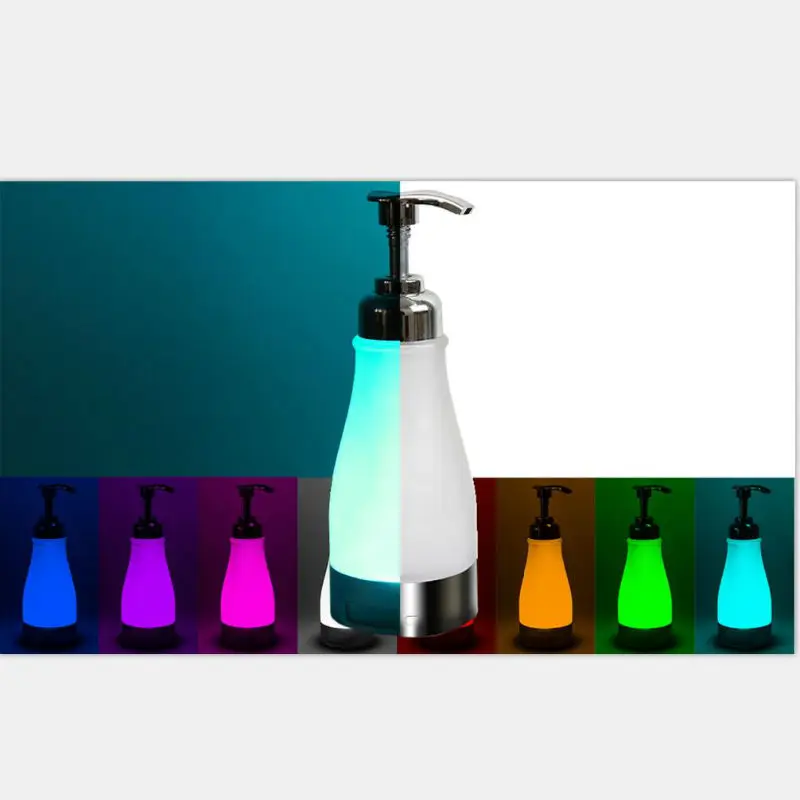 Осветительный дозатор для мыла изменяющий цвет LED домашнего хозяйства|Украшения