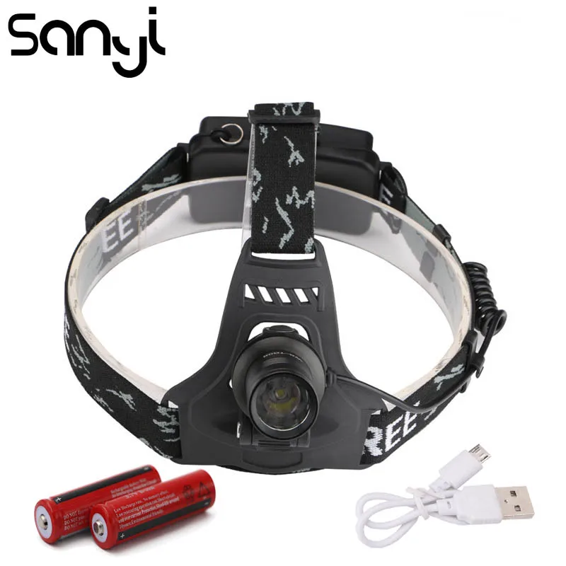 SANYI T6 LED Headlight USB Charging by 18650 Battery 3 Mode Flashlight Forehead Camping Huntinng Headlamp
SANYI T6 LED Headlight USB Charging by 18650 Battery 3 Mode Flashlight Forehead Camping Huntinng Headlamp