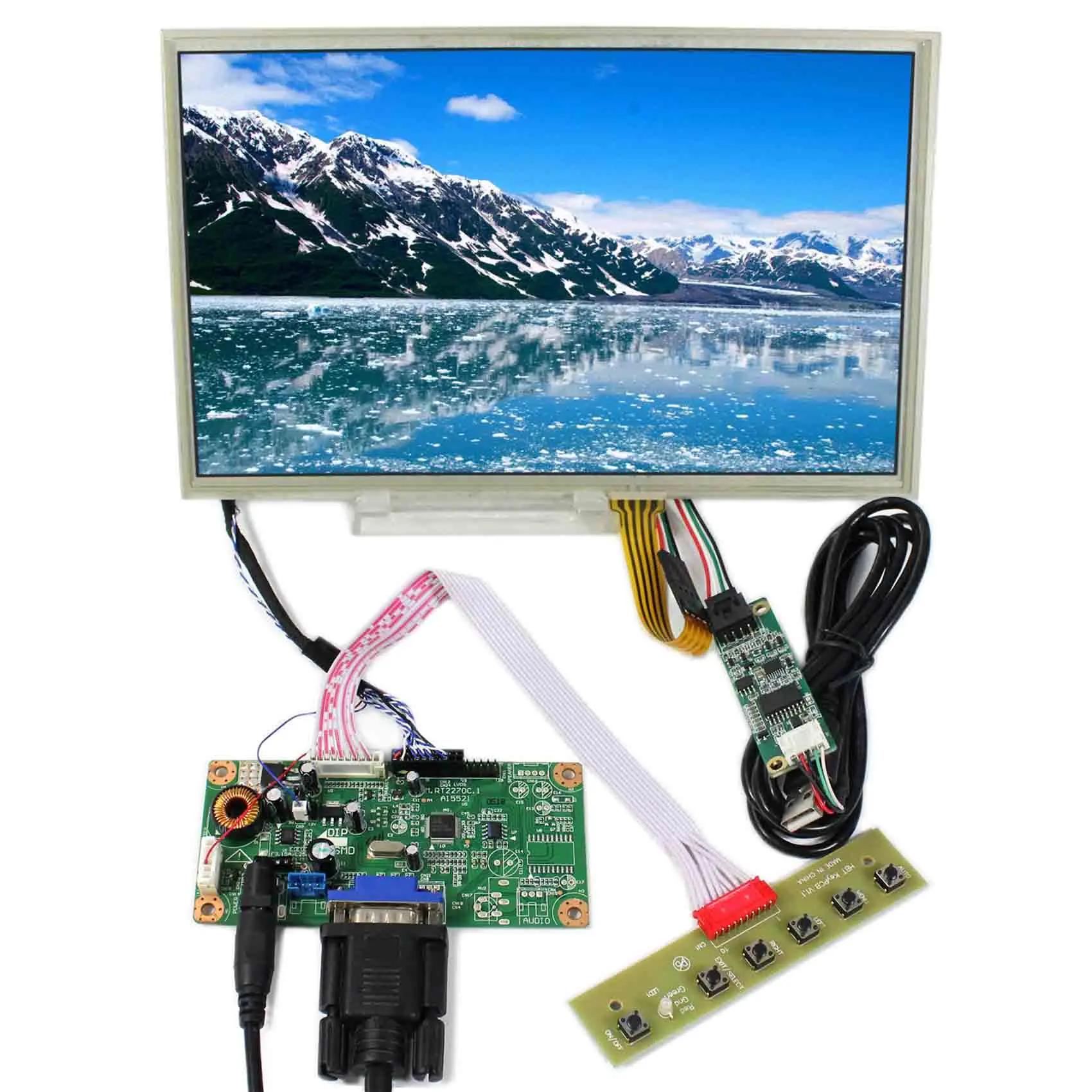 Плата контроллера M.NT68676.2A VGA Аудио ЖК-Дисплей 10,2 дюйма сенсорный экран 10,2 дюйма ЖК-экран HSD100IFW1 1024x600 CLAA102NA0ACW
Плата контроллера M.NT68676.2A VGA Аудио ЖК-Дисплей 10,2 дюйма сенсорный экран 10,2 дюйма ЖК-экран HSD100IFW1 1024x600 CLAA102NA0ACW
