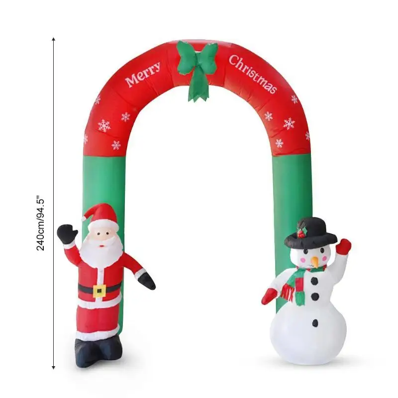 240cm Giant Arch Santa Claus Snowman Inflatable Garden Yard Archway Christmas Ornament Xmas Festival Party Props Decor EU Plug
240cm Giant Arch Santa Claus Snowman Inflatable Garden Yard Archway Christmas Ornament Xmas Festival Party Props Decor EU Plug