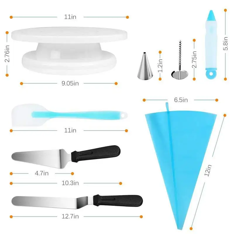 52 PCS/set Cake Decorating Tools Turntable Piping Tip Nozzle Set Cake Baking Tools Accessories 2019 New Wholesale
52 PCS/set Cake Decorating Tools Turntable Piping Tip Nozzle Set Cake Baking Tools Accessories 2019 New Wholesale