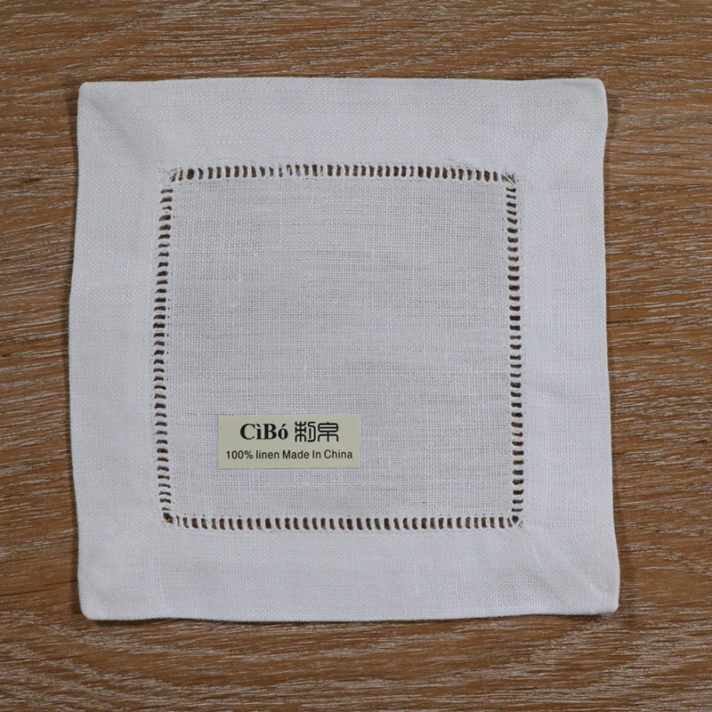 N008-6: White Linen Hemstitched Cocktail Napkins- 120 pieces- 6" X 6"- Ladder Hem Stitch Cloth Napkin Coasters
N008-6: White Linen Hemstitched Cocktail Napkins- 120 pieces- 6" X 6"- Ladder Hem Stitch Cloth Napkin Coasters