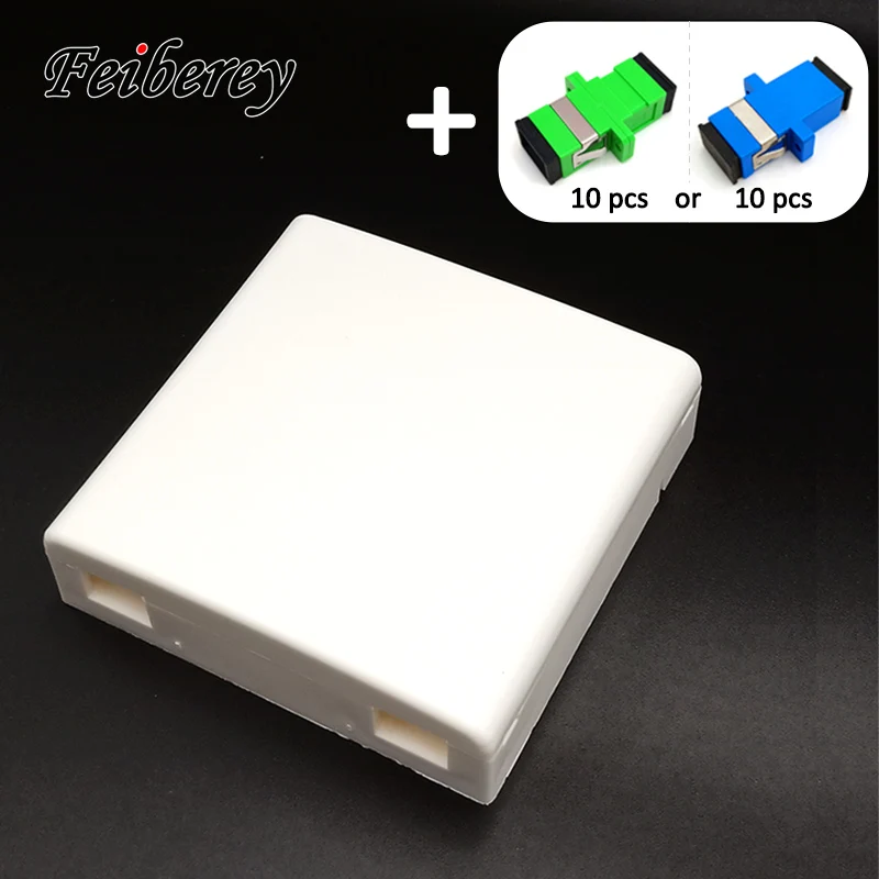 5pcs FTTH Terminal Box with 10 SC Adapter 86-type PVC Junction Box Wall Mount Desktop Terminal Panel Fiber Optic Termination Box
5pcs FTTH Terminal Box with 10 SC Adapter 86-type PVC Junction Box Wall Mount Desktop Terminal Panel Fiber Optic Termination Box