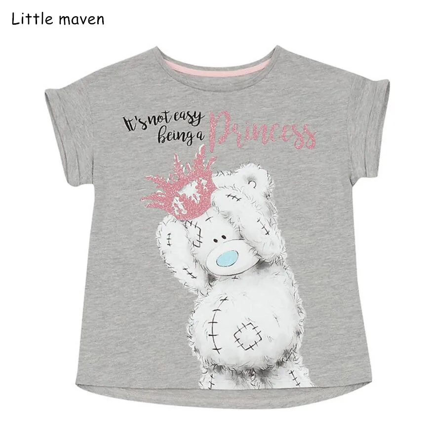 Little maven children clothes 2019 summer baby girls clothes short sleeve tee tops letter bear print Cotton brand t shirt 51339
Little maven children clothes 2019 summer baby girls clothes short sleeve tee tops letter bear print Cotton brand t shirt 51339