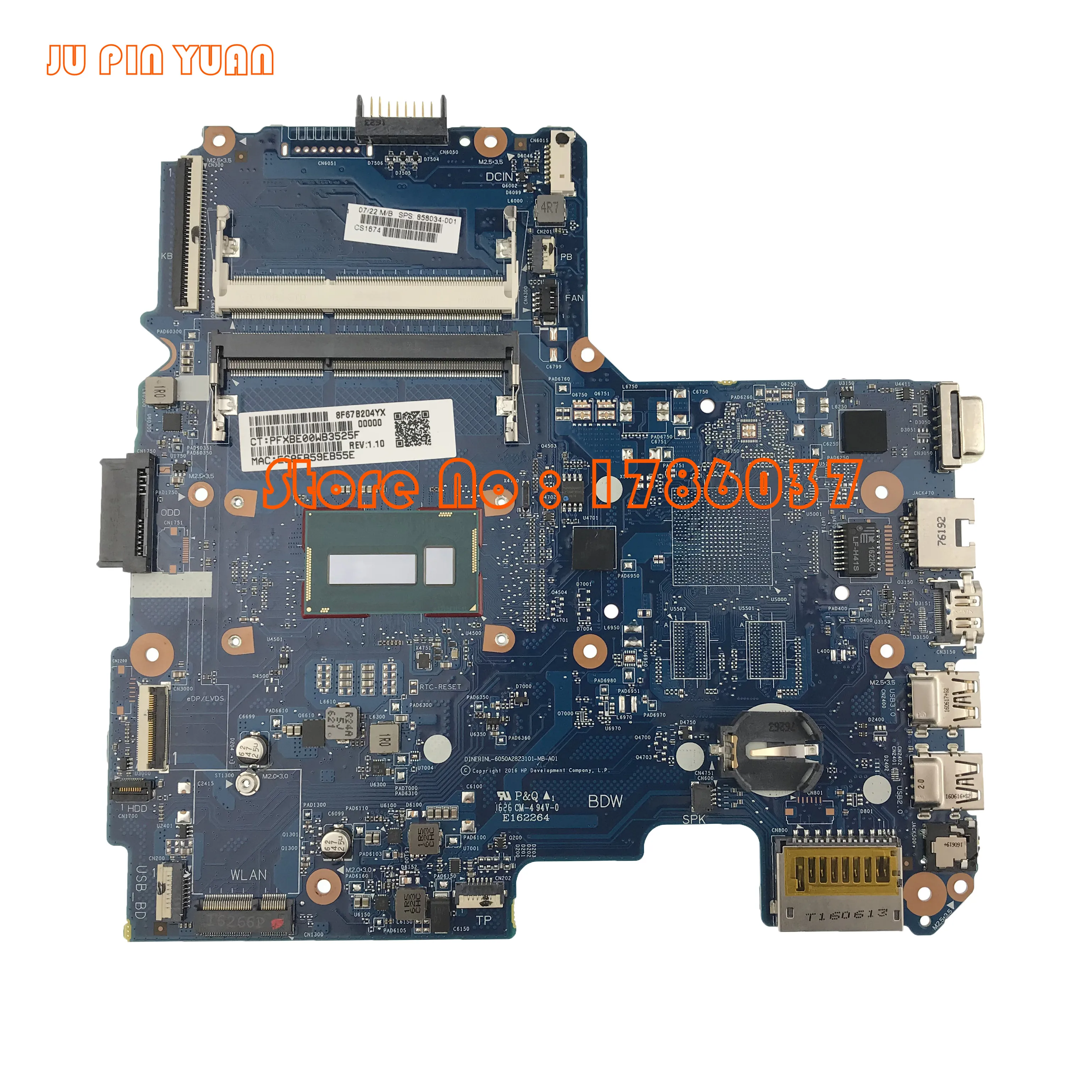 858034-001 858034-501 858034-601 для ноутбука HP 14-AM материнская плата со штативом полностью протестирована
858034-001 858034-501 858034-601 для ноутбука HP 14-AM материнская плата со штативом полностью протестирована