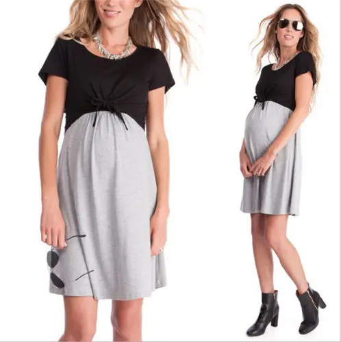 2019 new pregnant women short-sleeved patchwork dress summer maternity dress breastfeeding dress maternity dress
2019 new pregnant women short-sleeved patchwork dress summer maternity dress breastfeeding dress maternity dress
