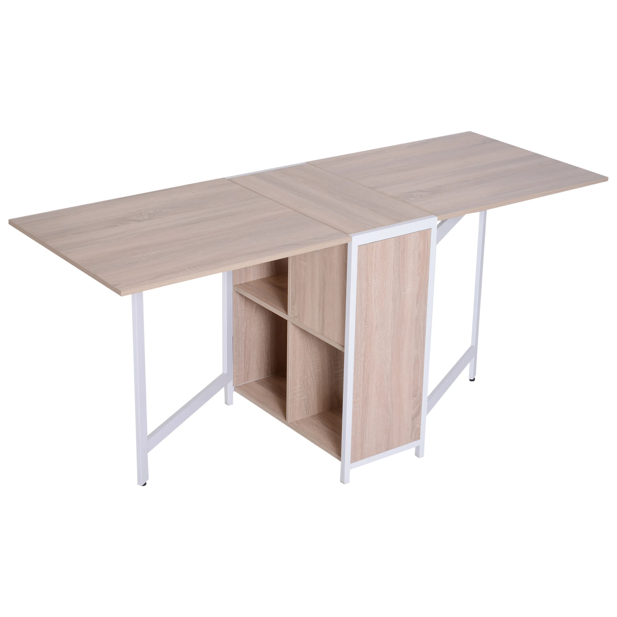 HOMCOM стол складной de Storage 3 формы 4 полки вспомогательный Настольный 169 5x62 5x75