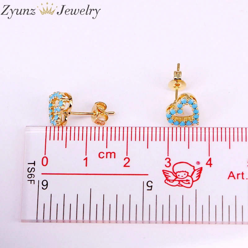 5Pairs ZYZ336-7833 Tiny Heart Earrings with Blue Stone Stud Earrings for Women Girls Jewelry
5Pairs ZYZ336-7833 Tiny Heart Earrings with Blue Stone Stud Earrings for Women Girls Jewelry