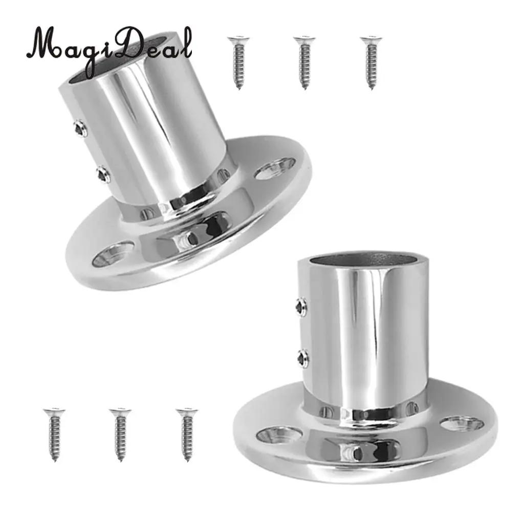 2pcs Kayak Canoe Boat Hand Rail Fitting - 90 Degree 25mm/1'' Round Base with Screws - 316 Marine Stainless Steel Rowing Boats
2pcs Kayak Canoe Boat Hand Rail Fitting - 90 Degree 25mm/1'' Round Base with Screws - 316 Marine Stainless Steel Rowing Boats