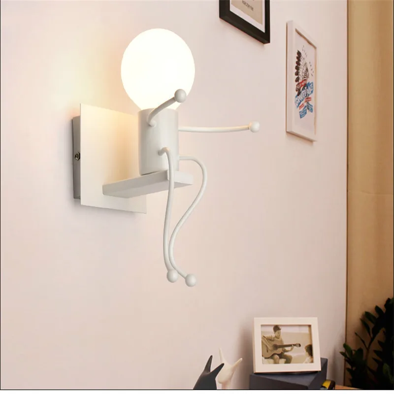 European style creative personality LED bedside lamp modern simple bedroom aisle stairs corridor children iron wall lamp
European style creative personality LED bedside lamp modern simple bedroom aisle stairs corridor children iron wall lamp