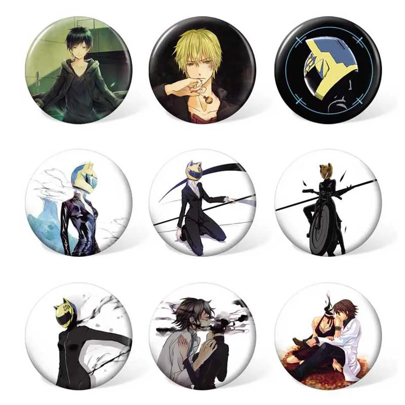 9 pcs/lot Anime Dullahan Badges Toys The Headless Horseman Durahan Gan Ceann Brooch Model Pins for gifts Size 58MM
9 pcs/lot Anime Dullahan Badges Toys The Headless Horseman Durahan Gan Ceann Brooch Model Pins for gifts Size 58MM