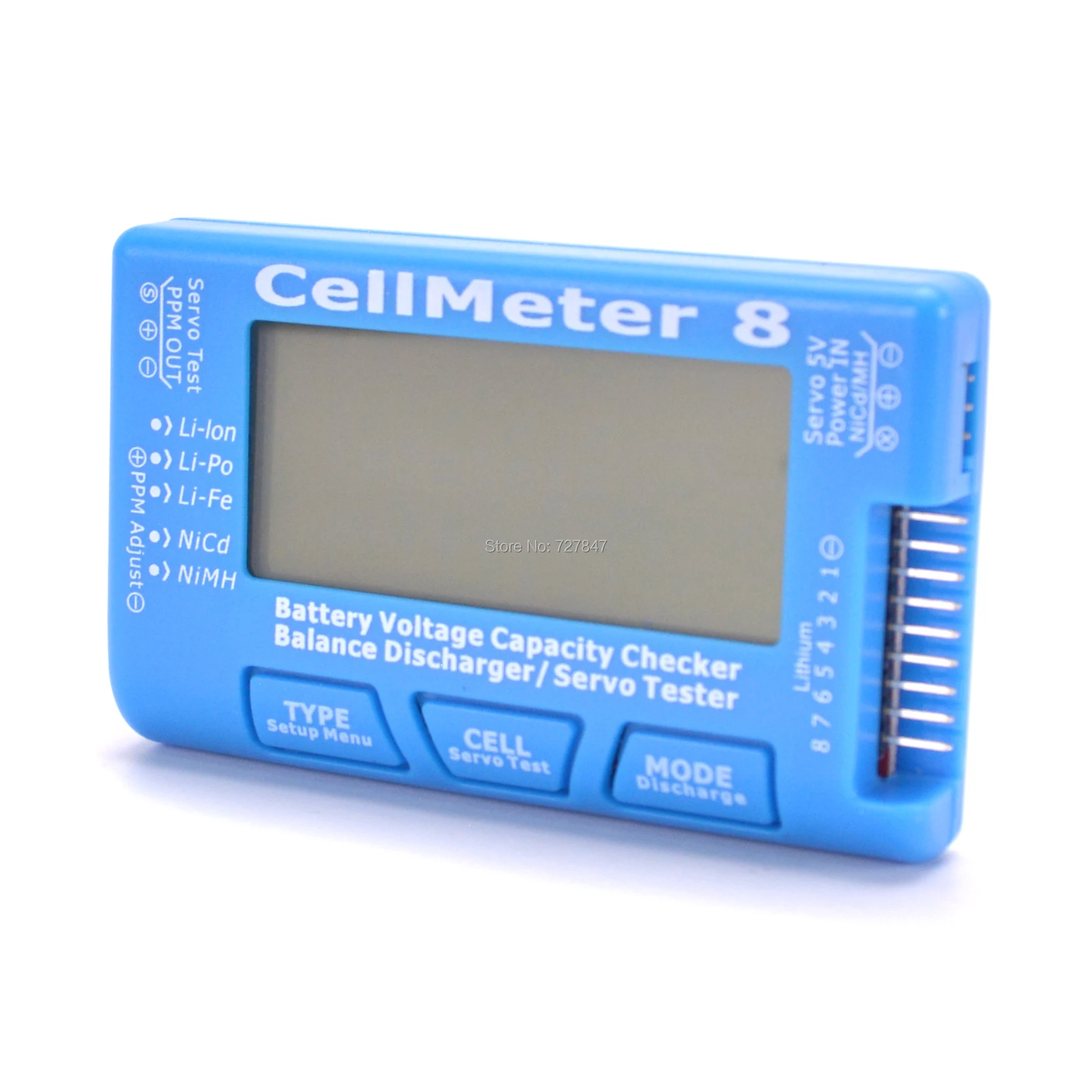 Многофункциональный цифровой сервопривод CellMeter 8, 2S-8S с функцией разряда и подсветки для радиоуправляемого самолета
Многофункциональный цифровой сервопривод CellMeter 8, 2S-8S с функцией разряда и подсветки для радиоуправляемого самолета